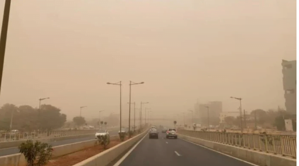 Dakar et une grande partie du Sénégal recouverts par la poussière