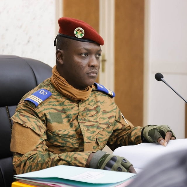 Le capitaine Ibrahim-Traore, président de la Transition du Burkina Faso